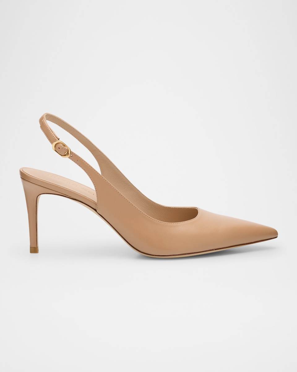Stuart Leather Slingback Pumps